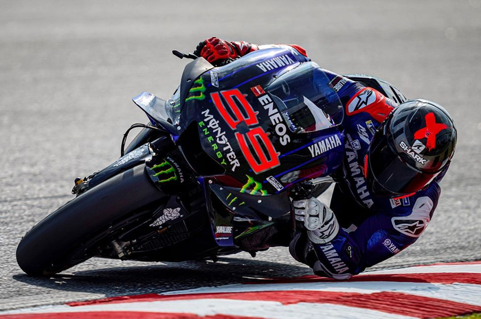 Penampakan Jorge Lorenzo kembali menunggangi motor MotoGP Yamaha YZR-M1 di sesi shakedown tes pramusim MotoGP 2020 Sepang hari ketiga, (4/2/2020)