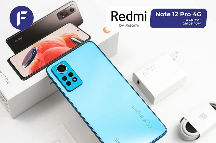 Ilustrasi kelengkapan pembelian Redmi Note 12 Pro 4G di Indonesia.