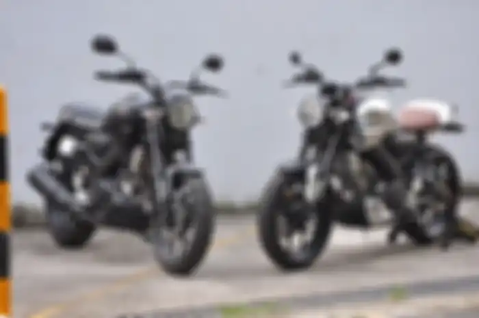 Yamaha XSR 155 menggunakan part custom dari Custom Kit