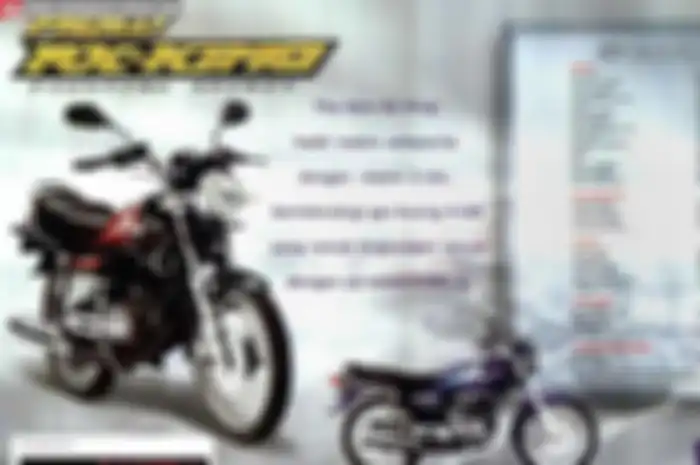 Brosur spesifikasi Yamaha RX-King generasi 2002
