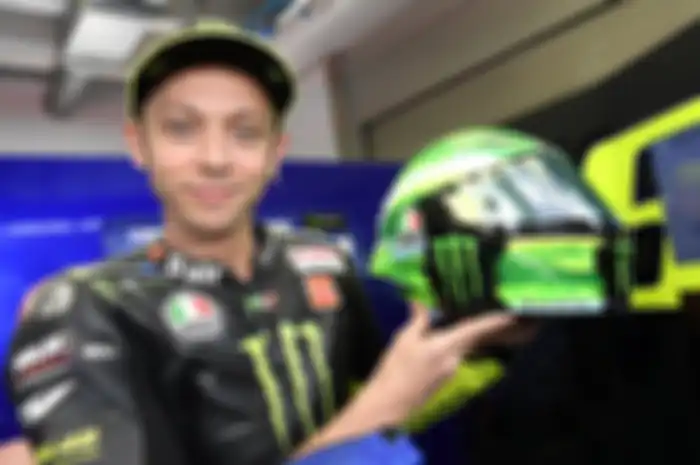 Valentino Rossi pamerkan helm spesial di MotoGP Italia 2019, namanya Tricolore Masterpiece