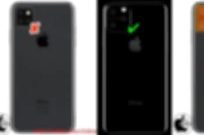 Desain iPhone 11 versi @OnLeaks
