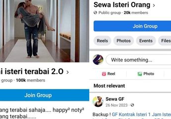 Heboh, Grup Facebook Bernama Sewa Istri Orang, Followersnya Capai 20 Ribu dan Bikin Netizen Resah: Sewa untuk ke Neraka kah?