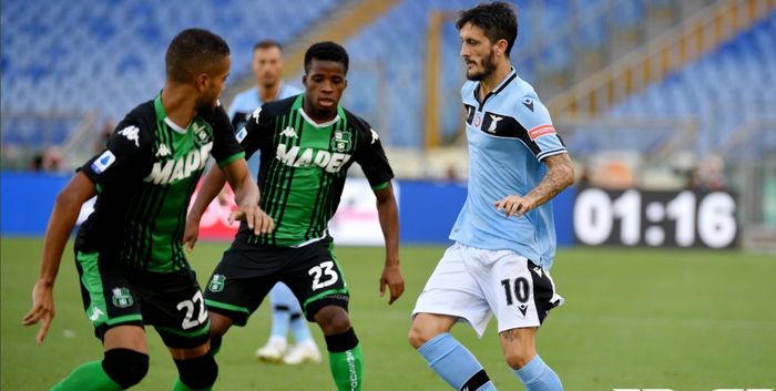 Laga Lazio kontra Sassuolo di Olimpico Roma pada pekan ke-32 Liga Italia, Sabtu (11/7/2020).