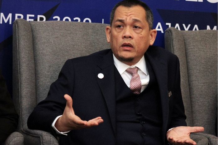 Presiden Asosiasi Sepak Bola Malaysia (FAM) Hamidin Mohd Amin.