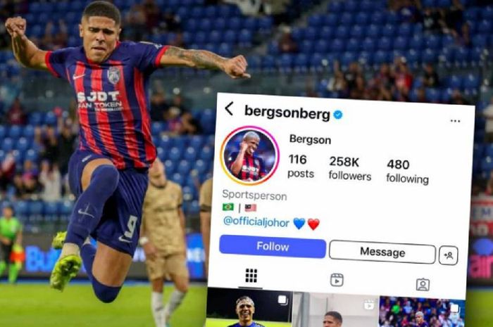 Bergson da Silva menampilkan kode yang membuat fans Timnas Malaysia gembira.