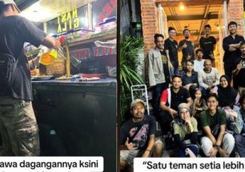 Temannya Gak Pernah Ikut Bukber Gegara Berprofesi sebagai Tukang Nasgor, Wanita Ini Bikin Haru Usai Borong: Kita Makan Dagangan Lo Aja