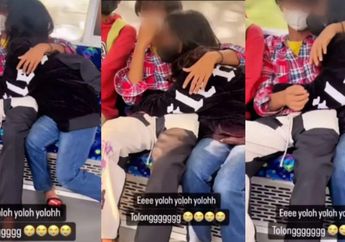Urat Malunya Udah Putus? Remaja Bau Kencur Ini Nekat Mesum di Kereta, Aksinya Cium dan Peluk Sampai Direkam Penumpang!