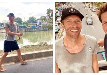 Coldplay Konser di Indonesia, Chris Martin Malah Kepergok Jalan-jalan Nyeker di Pinggir Waduk Jakarta, Begini Penampilannya yang Membumi