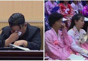 Heboh Momen Kim Jong Un Nangis dan Menyeka Air Matanya yang Jatuh, Ternyata sang Presiden Minta Ibu-ibu di Korut Lakukan Ini