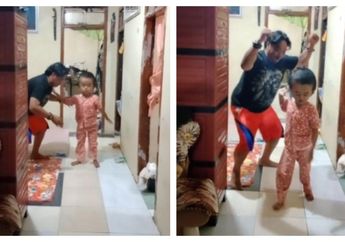 Anaknya yang Idap Hidrosefalus Bisa Jalan Sendiri, Aksi Ayah Ini yang Syok tapi Girang Viral, Netizen Auto pada Terharu: Ya Allah Makasih Ya Allah