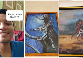 Viral, Perawat Ini Perlihatkan Lukisan Karya Pasien RSJ di Bandung, Netizen Auto pada Melongo: Hanya Hilang Akal Sehat tapi Tak Hilang Jiwa Seni