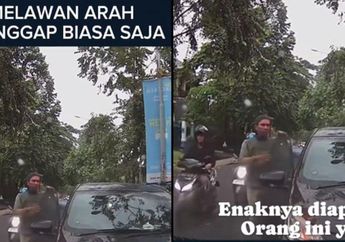 Astagfirullah, Alasan Mau Antar Anak Sekolah, Pemilik Mobil Ini Lawan Arus hingga Berjalan Zig-zag: Anak Saya Mau Ujian!