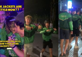Viral, Video Rombongan Bule di Bali Ini Clubbing hingga Jalan-jalan Pakai Baju Driver Ojek Online Alias Ojol!