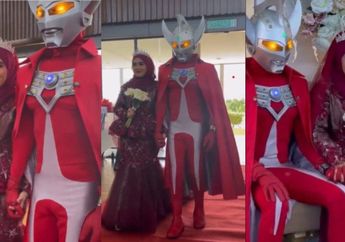 Viral, Cosplayer Wibu Ini Menikah dengan Mengusung Tema Ultraman Taro Sampai Nekat Pakai Kostumnya di Hari Pernikahan