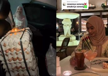Viral, Aksi Unik Pria Beri Hadiah Ulang Tahun Berupa 9 Baki Telur Ayam untuk sang Pacar, Disebut Bikin Happy Camer