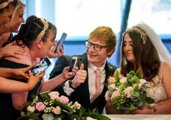 Mimpi Jadi Nyata? Ngefans Berat dengan Ed Sheeran, Pengantin Wanita Ini Dapat Jodoh Pria yang Mukanya Bak Pinang Dibelah dengan sang Idola!