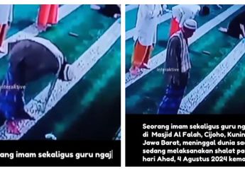 Terekam CCTV, Ustaz yang Juga Guru Ngaji Ini Meninggal Dunia Saat sedang Ibadah Salat, Videonya Auto Viral: Semoga Jadi Ahli Surga