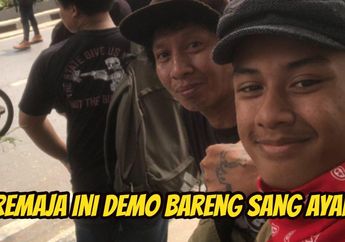 Viral, Ayah Ini Syok Ketemu Anak Laki-lakinya yang Ketahuan Bolos Demi Ikut Demo RUU Pilkada, Begini Responnya