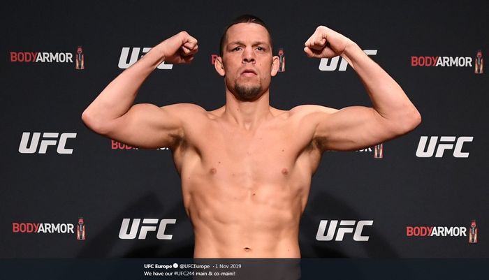 Petarung UFC asal Amerika Serikat, Nate Diaz. 