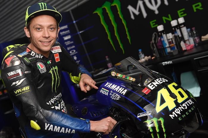 Valentino Rossi saat berada di Sirkuit Losail, Qatar untuk menjalani seri MotoGP Qatar 2019.