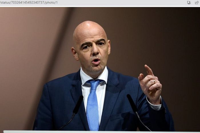 Presiden FIFA, Gianni Infantino.