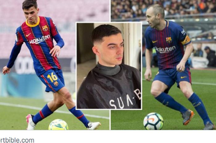  Wonderkid Barcelona, Pedri, pernah menginginkan kepalanya botak agar sama seperti idolanya, Andres Iniesta.