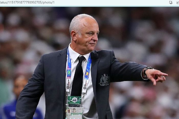 Pelatih timnas Australia, Graham Arnold.