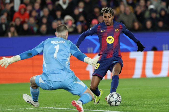 Lamine Yamal dinantikan pendatang baru Barcelona, Karim Adeyemi karena aksi dan kemampuannya.