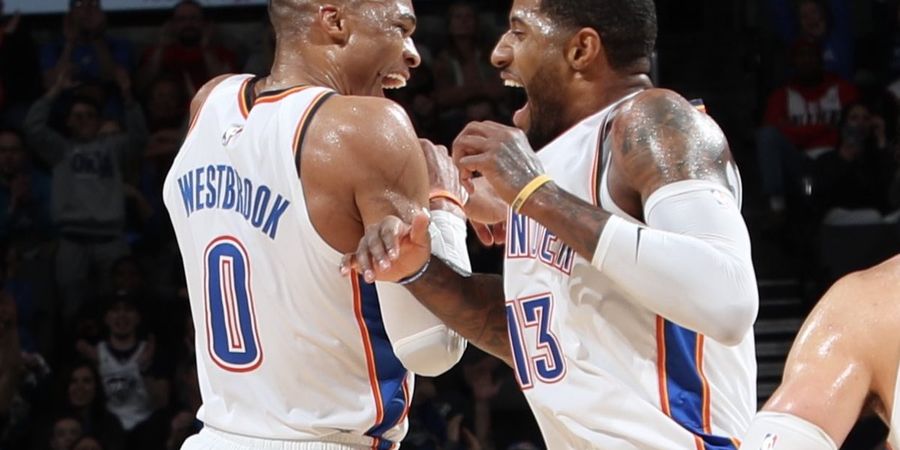 Cetak Double Triple-Double, Westbrook dan George Masuk Lis Langka NBA