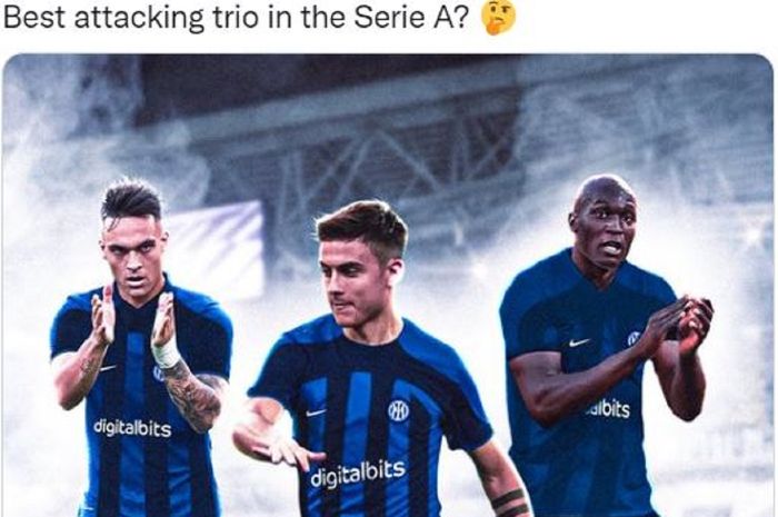 Trisula yang diinginkan oleh Inter Milan, Lautaro Martinez, Paulo Dybala, dan Romelu Lukaku.