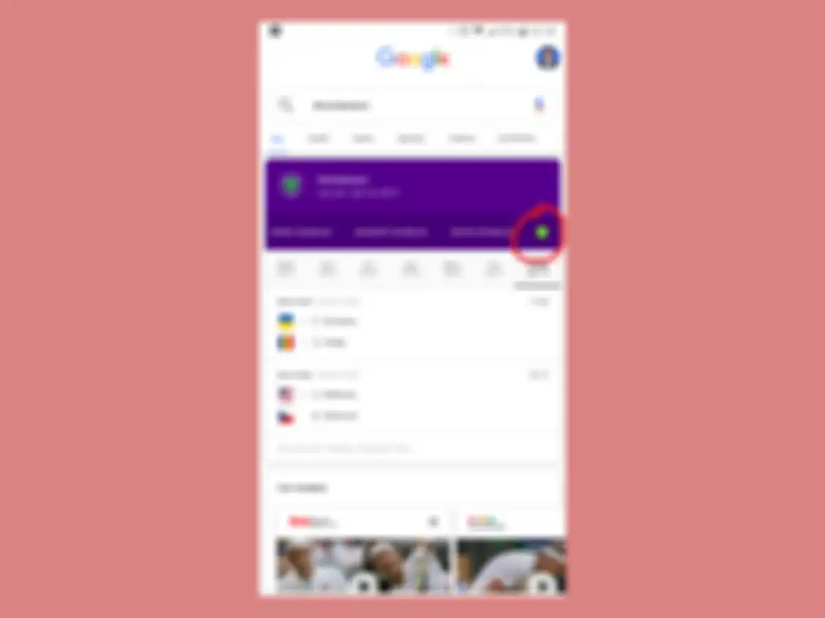 Swipe tabel menu ke paling kanan sampai melihat logo bola tenis hijau