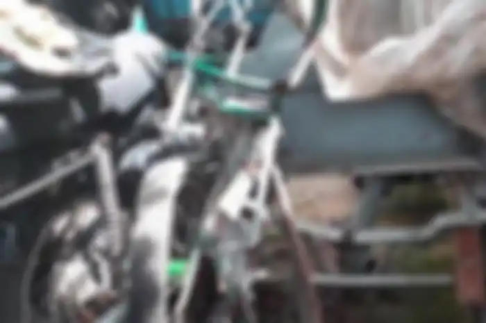 Kondisi bentor yang dipakai dua pengendara yang tewas di tempat