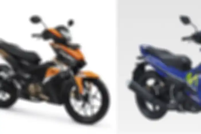 Secara kasat mata sudah terlihat ban depan Supra GTR lebih gemuk dibanding MX-King