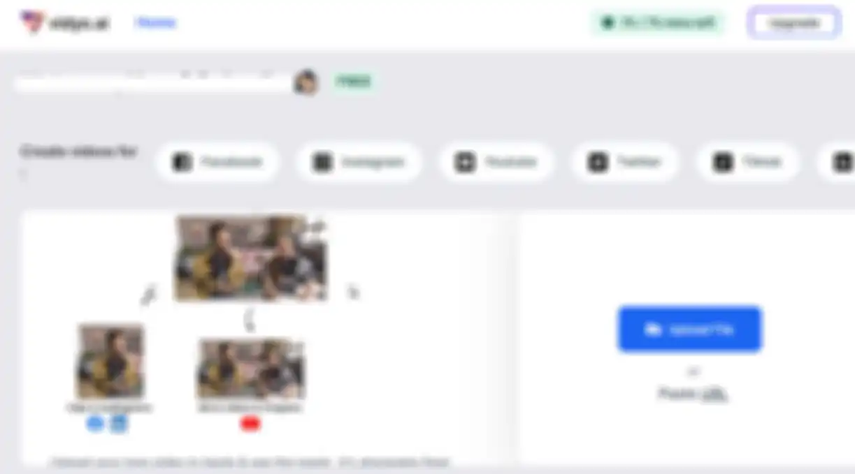 Halaman depan webiste Vidyo.AI