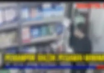 Heboh! Oknum Ojek Online Rampok Alfamart, Pegawai Terkena Bacok, Simak Videonya