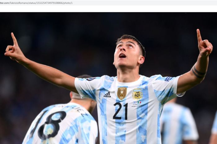 Penyerang timnas Argentina, Paulo Dybala.