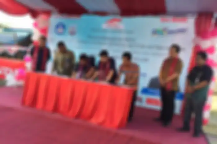 Proses penandatanganan MOU dilakukan di SMKN 3 Tanjung Selor, Kalimantan Utara sesuai program vokasi