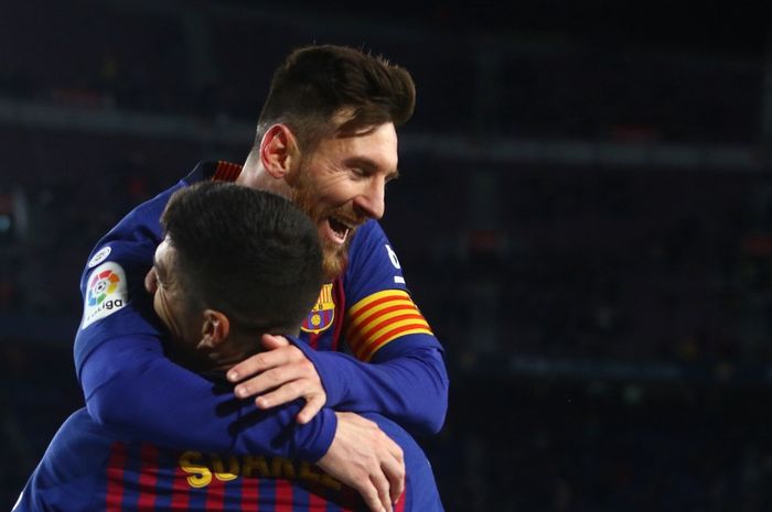 Lionel Messi saat masih memperkuat Barcelona.