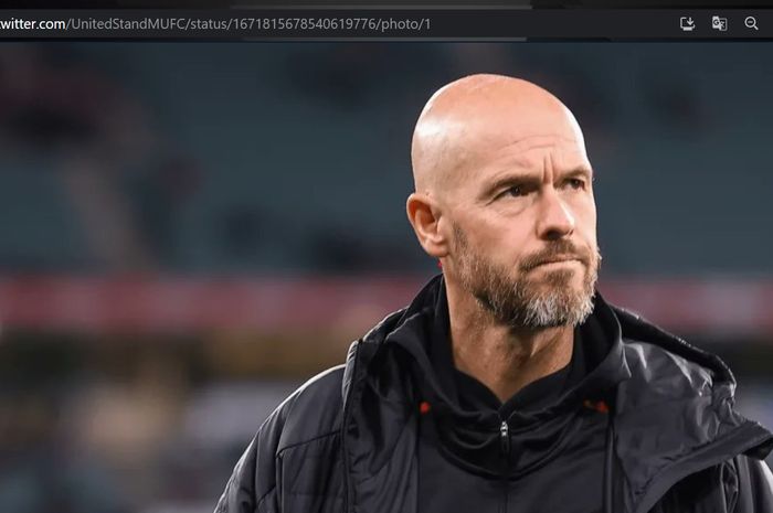 Pelatih Manchester United, Erik ten Hag.