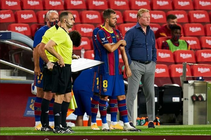 Miralem Pjanic menjalani laga debut bersama Barcelona dalam laga Joan Gamper, Sabtu (19/9/2020).