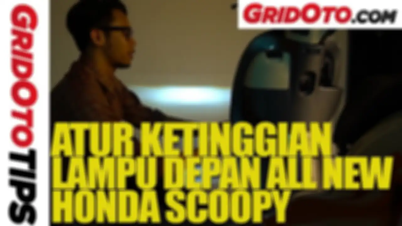 Atur ketinggian lampu All New Honda Scoopy