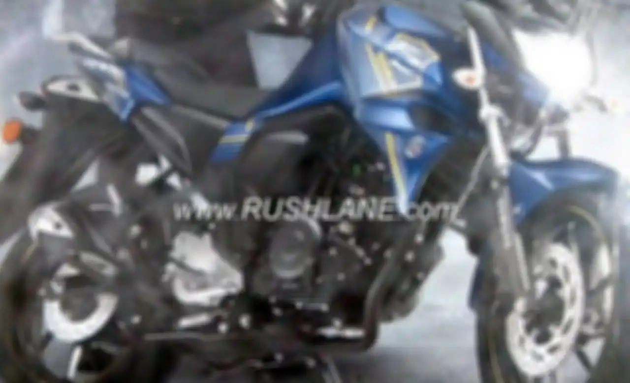 Brosur yang menunjukkan tampang Byson-FI versi India dengan update cakram belakang dan pelek baru