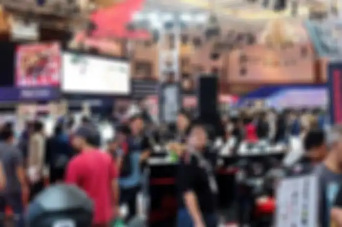 Ilustrasi suasana di pameran motor terbesar tanah air, IMOS