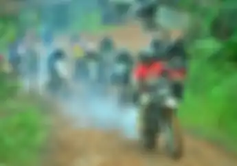 Mantap! Silaturahmi Antar Offroader Motor, Meskipun Hujan Kekeluargaan Lebih Utama