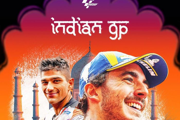 Poster seri balap ke-13 MotoGP India 2023