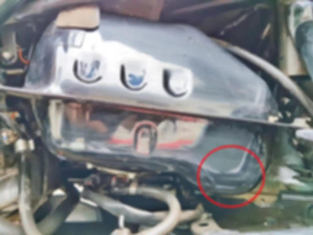 Tonjolan di tangki bensin Yamaha NMAX