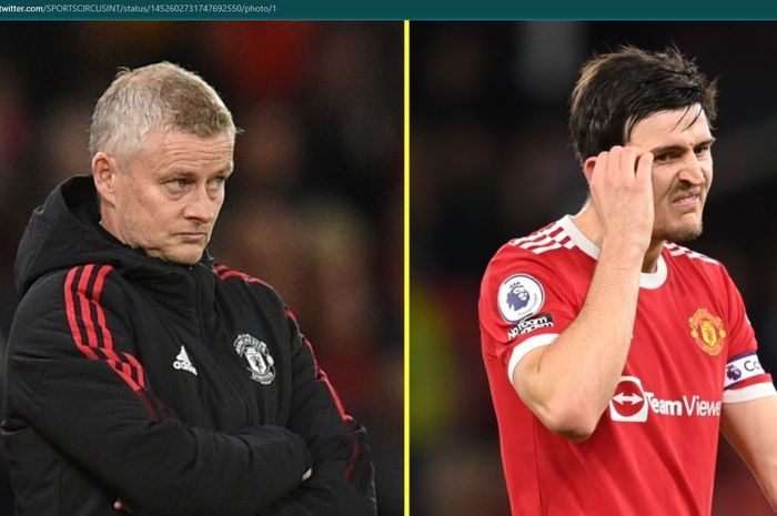 Ole Gunnar Solskjaer dan kapten Manchester United, Harry Maguire.