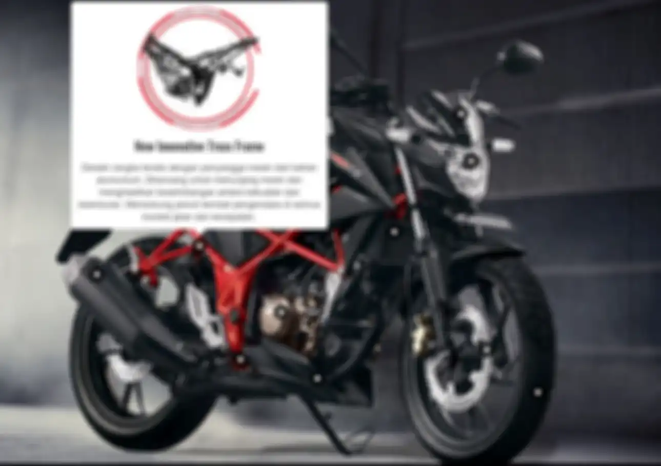 Honda CB150R Street Fire menggunakan rangka jenis truss frame