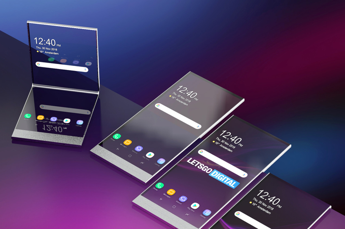 Konsep hape layar lipat dari Sony